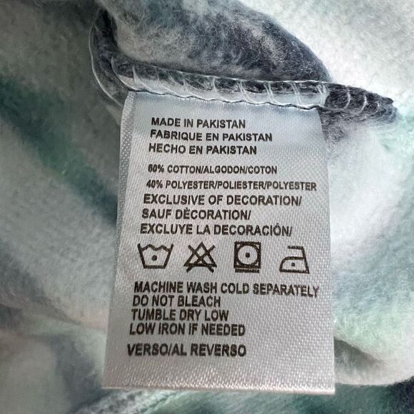 dreamsicle Kids Sweatshirt Tie Dye Miami Beach Logo Blue White Aqua Kids Medium - Picture 9 of 11